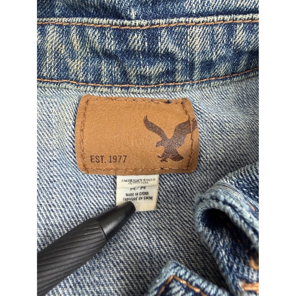 American Eagle Outfitters Denim Vest Women's Blue Jean Button Up Sleeveless - Picture 2 of 9